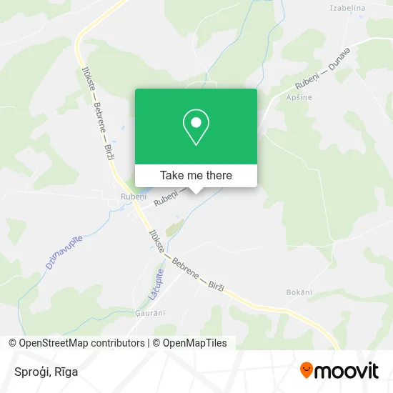 Sproģi map