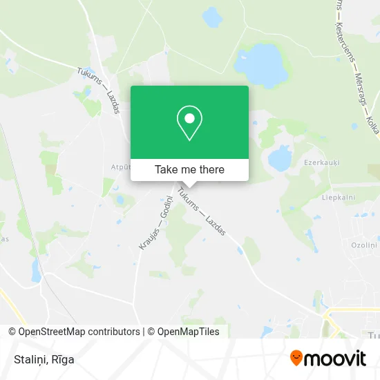 Staliņi map