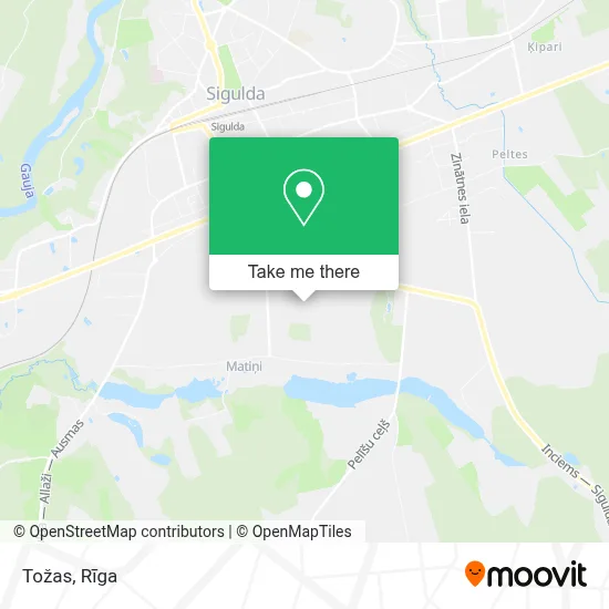 Tožas map