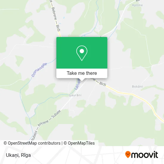 Ukaņi map