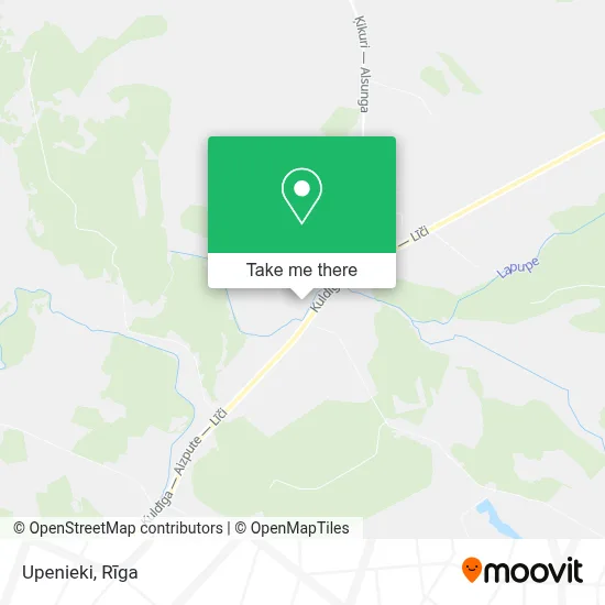 Upenieki map