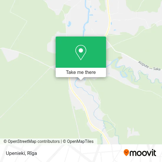 Upenieki map