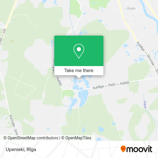 Upenieki map