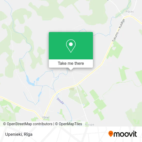 Upenieki map