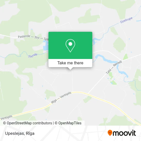 Upeslejas map