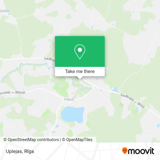 Uplejas map