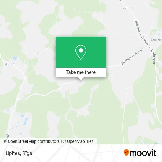 Upītes map