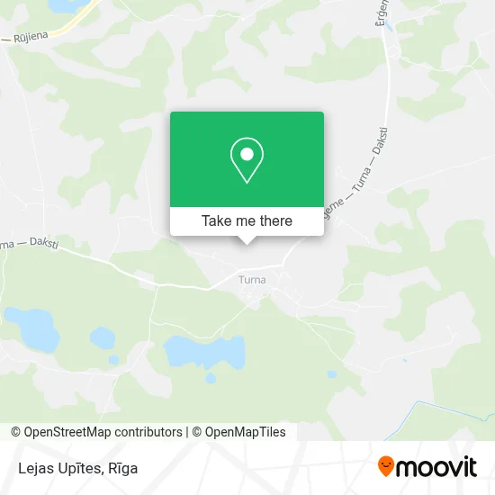Lejas Upītes map