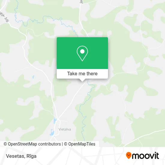 Vesetas map