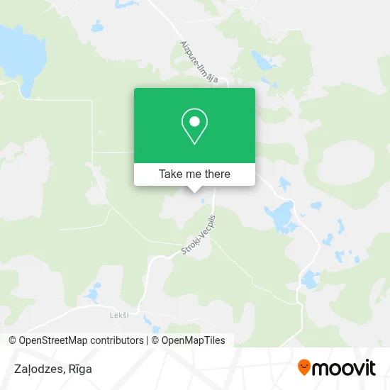 Zaļodzes map
