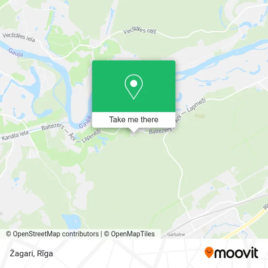 Žagari map