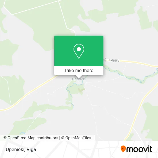 Upenieki map