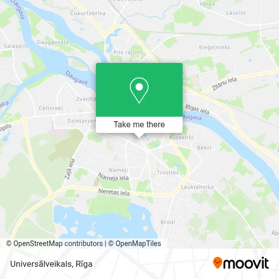 Universālveikals map