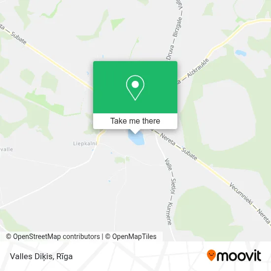 Valles Diķis map