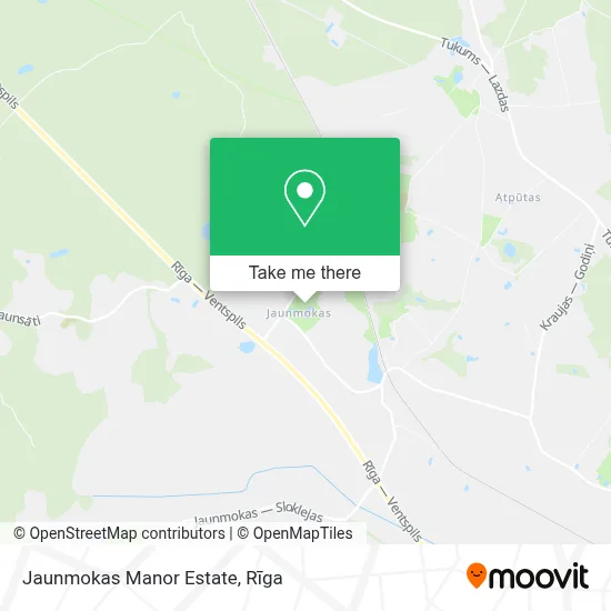 Jaunmokas Manor Estate map