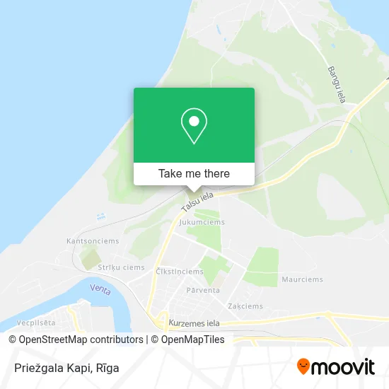 Priežgala Kapi map
