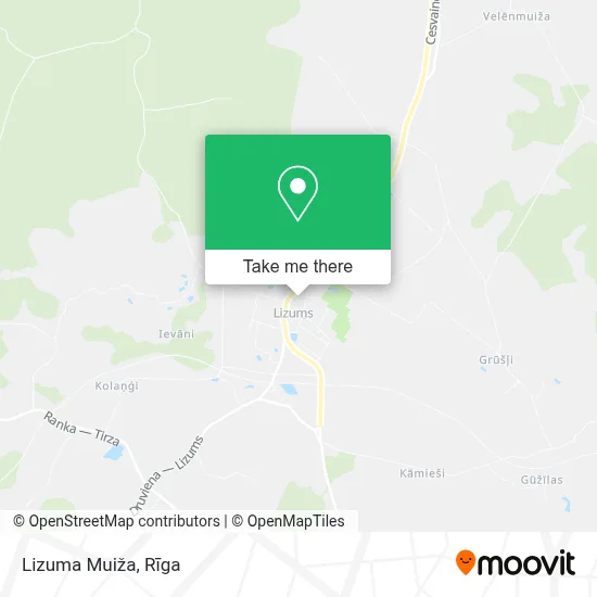 Lizuma Muiža map