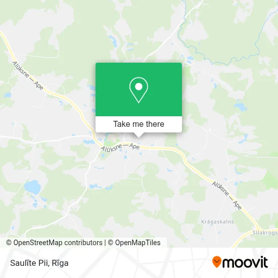 Saulīte Pii map