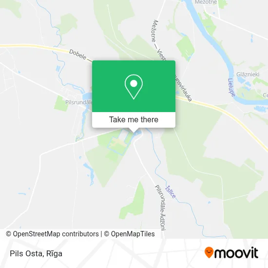 Pils Osta map