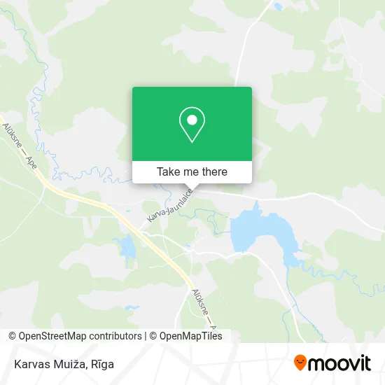 Karvas Muiža map