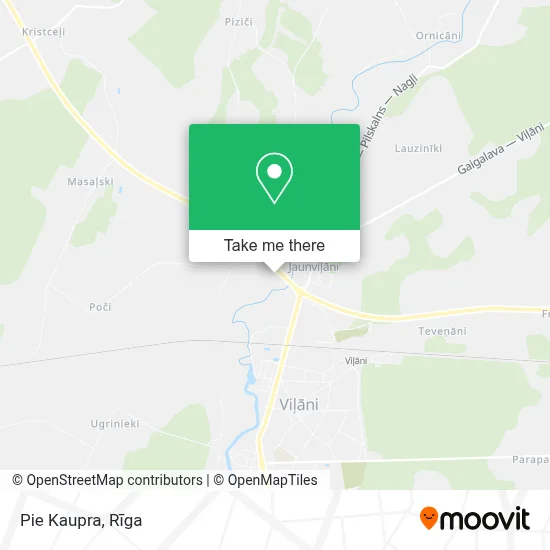 Pie Kaupra map