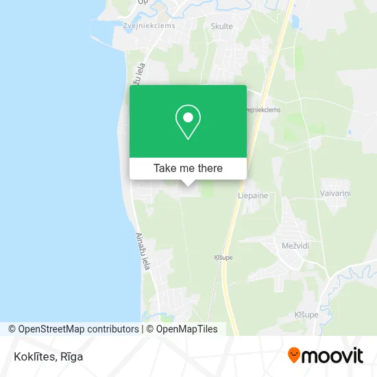 Koklītes map