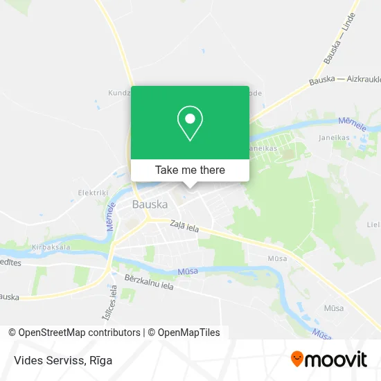 Vides Serviss map