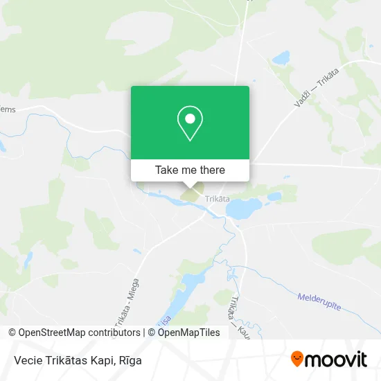 Vecie Trikātas Kapi map