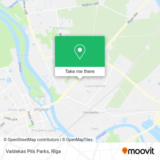 Valdekas Pils Parks map