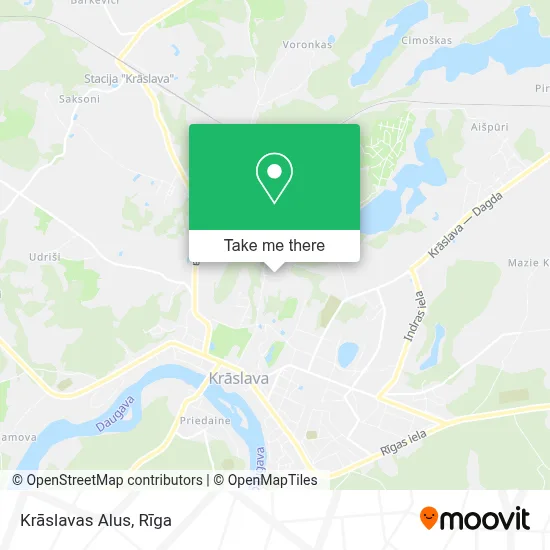 Krāslavas Alus map