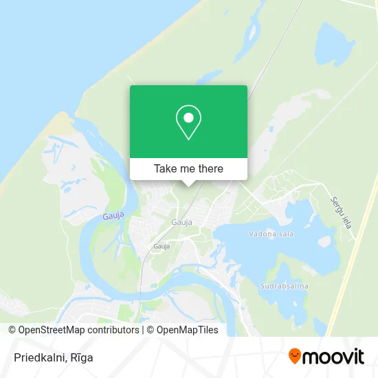 Priedkalni map