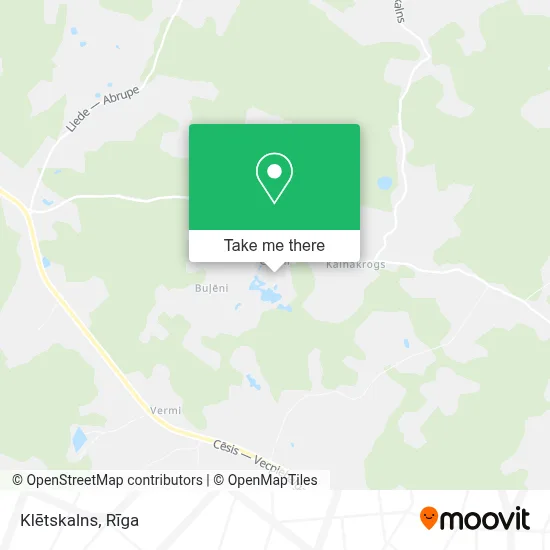 Klētskalns map