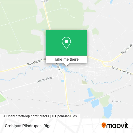 Grobiņas Pilsdrupas map