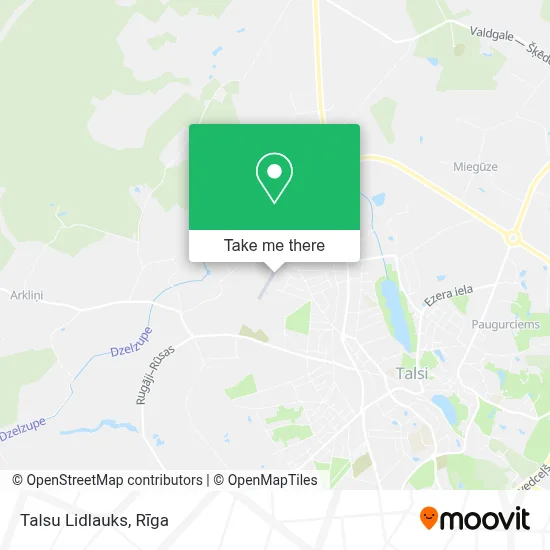 Talsu Lidlauks map