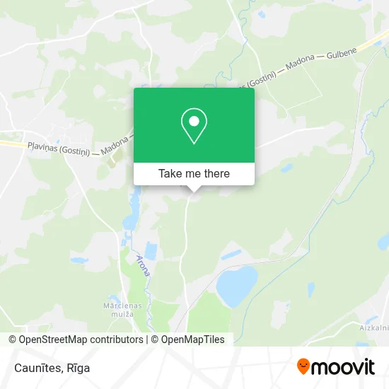 Caunītes map
