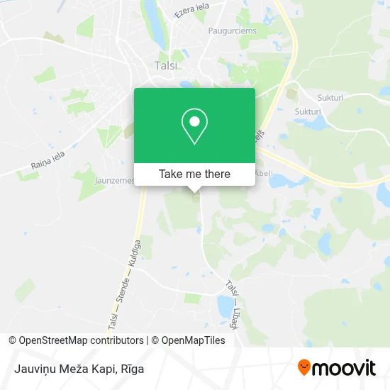 Jauviņu Meža Kapi map