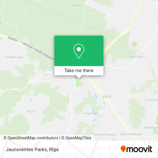 Jaunsventes Parks map
