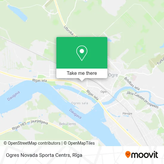 Ogres Novada Sporta Centrs map
