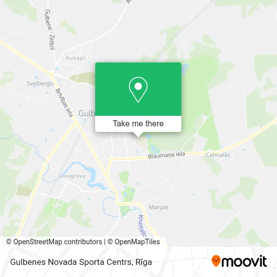 Gulbenes Novada Sporta Centrs map