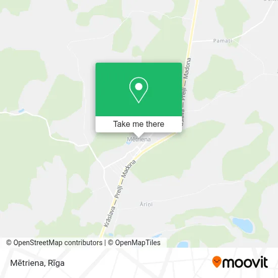 Mētriena map