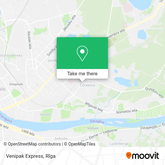 Venipak Express map