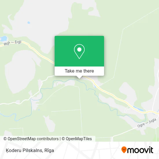 Ķoderu Pilskalns map