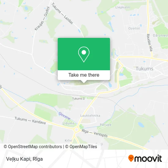 Veļķu Kapi map