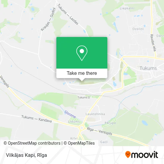 Vilkājas Kapi map