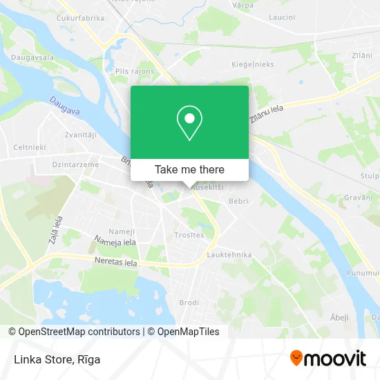 Linka Store map