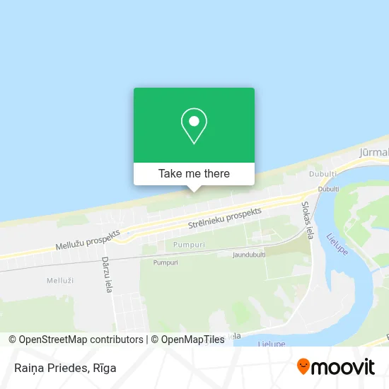 Raiņa Priedes map