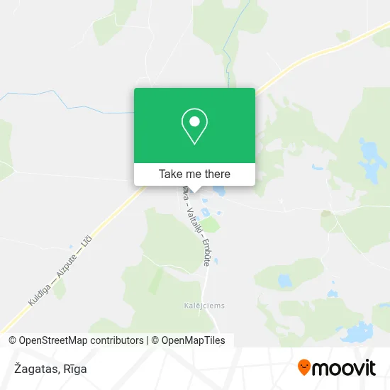 Žagatas map