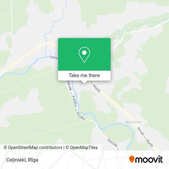 Ceļinieki map
