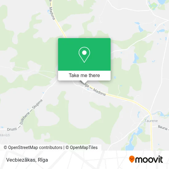 Vecbiezākas map