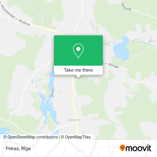 Pekas map